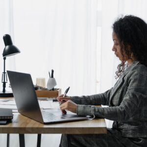 Woman at her Desk